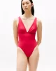 Tommy Hilfiger PLUNGE ONE PIECE RP EXT Kadın  Mayo UW0UW05845TLI