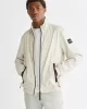 Calvin Klein RECYCLED CRINKLE NYLON  BLOUSON Erkek Ekru Ceket K10K111441-ACE