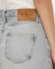 Calvin Klein Kadın Eskitilmiş Regular Fit Mavi Mini Kot Etek