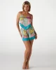 Guess Scarf Tank Top Kadın Çok Renkli Bluz E5GH02WH4V0-P7WO
