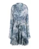Guess SIBILLA LS BELT DRESS Kadın Mavi Elbise W5RK35WDW82-P7VG
