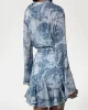 Guess SIBILLA LS BELT DRESS Kadın Mavi Elbise W5RK35WDW82-P7VG