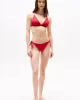 Tommy Hilfiger SIDE TIE BIKINI Kadın kırmızı Bikini UW0UW05825TLI
