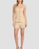 Guess SL ISABEAU CORSET TOP Kadın Kahverengi Bluz W5GH0LWH5L2-G1L7