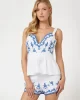 Guess SL KAIRA PEPLUM TOP Kadın Beyaz Bluz W4YH80WCWA0-G011