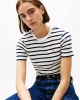 Tommy Hilfiger Kadın Beyaz Slim Fit Kısa Kollu Tişört