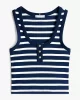 Tommy Hilfiger SLIM HENLEY GB SCOOP-NK TANK TOP Kadın  Atlet WW0WW439200A4
