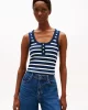 Tommy Hilfiger SLIM HENLEY GB SCOOP-NK TANK TOP Kadın  Atlet WW0WW439200A4