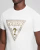 Guess Ss Bsc Chaın Trı Logo Tee Erkek Beyaz T-Shirt M5RI49K9RM1-G011