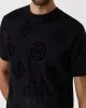 Guess Ss Bsc Guess Peony Prınt Tee Erkek Siyah T-Shirt M5RI46KBW41-JBLK