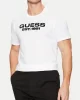 Guess SS BSC VELVET LOGO TEE Erkek Beyaz T-shirt M5RI50K9RM1-G011