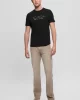 Guess SS BSC VELVET LOGO TEE Erkek Siyah T-shirt M5RI50K9RM1-JBLK