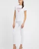 Guess Ss Classıc Fıt Logo Tee Kadın Beyaz T-Shirt W2BI69K8FQ1-G011