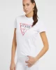 Guess Ss Classıc Fıt Logo Tee Kadın Beyaz T-Shirt W2BI69K8FQ1-G011