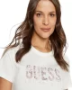 Guess SS CN PYTHON LOGO TEE Kadın Beyaz T-shirt W5RI19I3Z14-G012