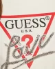 Guess SS CN TRIANGLE LOVE TEE Kadın Beyaz T-shirt W5RI10I3Z14-G012