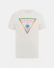 Guess SS CN TRIANGLE PALM TEE Erkek Beyaz T-shirt F5GI00J1314-G011