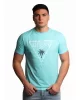 Guess SS CN TRIANGLE PALM TEE Erkek Mavi T-shirt F5GI00J1314-A73B
