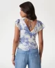 Guess SS MELANIE CHIFFON TOP Kadın Multicolor Bluz W5GH86WCWF2-P7WQ