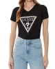 Guess SS VN PYTHON TRIANGLE TEE Kadın Siyah T-shirt W5RI21J1314-JBLK