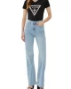 Guess SS VN PYTHON TRIANGLE TEE Kadın Siyah T-shirt W5RI21J1314-JBLK