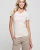 Guess Ss Vn Python Trıangle Tee Kadın Beyaz T-Shirt W5RI21J1314-G012