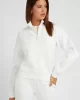 Guess New Allıe Scuba Zıp Sweatshırt Kadın Krem Eşofman Üstü V2YQ17K7UW2-G6K5