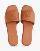 Tommy Hilfiger TH LOGO HARDWARE LEATHER MULE Kadın  Terlik FW0FW08806GPA