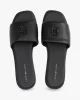 Tommy Hilfiger TH LOGO HARDWARE LEATHER MULE Kadın  Terlik FW0FW08806BDS