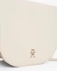 Tommy Hilfiger TH LOGOTAPE SADDLE BAG Kadın bej Çapraz Çanta AW0AW17184AA8