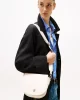 Tommy Hilfiger TH LOGOTAPE SADDLE BAG Kadın bej Çapraz Çanta AW0AW17184AA8