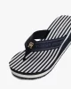 Tommy Hilfiger TH STRIPES WEDGE BEACH SANDAL Kadın  Terlik FW0FW08521DW6