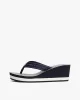Tommy Hilfiger TH STRIPES WEDGE BEACH SANDAL Kadın  Terlik FW0FW08521DW6