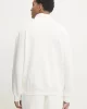 Tommy Jeans TJM 1/4 ZIP TOWEL PATCH POLO Erkek beyaz Sweatshirt DM0DM21263YAC