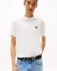 Tommy Jeans TJM REG BADGE TEE EXT Erkek BEYAZ T-shirt DM0DM20322YBL