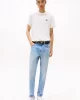 Tommy Jeans TJM REG BADGE TEE EXT Erkek BEYAZ T-shirt DM0DM20322YBL
