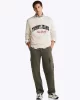 Tommy Jeans TJM REG VARSITY CREW SWEATER EXT Erkek beyaz Kazak DM0DM21114ACG
