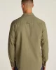 Tommy Jeans TJM REG WASHED TWILL SHIRT Erkek yeşil Gömlek DM0DM21107M12