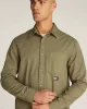 Tommy Jeans TJM REG WASHED TWILL SHIRT Erkek yeşil Gömlek DM0DM21107M12