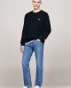 Tommy Jeans TJM SLIM CABLE KNIT CNECK Erkek MAVİ Kazak DM0DM19440C1G