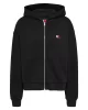 Tommy Jeans TJW BOXY BADGE ZIP EXT Kadın siyah Ceket DW0DW19412BDS