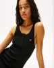 Tommy Jeans TJW BUTTON TANK DRESS Kadın siyah Elbise DW0DW19477BDS