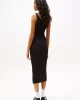 Tommy Jeans TJW BUTTON TANK DRESS Kadın siyah Elbise DW0DW19477BDS