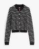Tommy Jeans TJW CRP SCRIPT AOP CARDIGAN Kadın siyah Hırka DW0DW193400GM