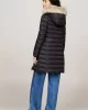 Tommy Jeans TJW ESSENTIAL HOODED DOWN COAT Kadın SİYAH Mont DW0DW18864BDS