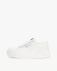 Tommy Hilfiger Kadın Bej Platform Tabanlı Kanvas Sneaker