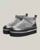 Tommy Jeans TJW NYLON FLATFORM BOOT WL Kadın Metalik Gri Bot EN0EN02689TRH
