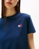 Tommy Jeans Erkek Lacivert  Badge Crew Yaka Tişört