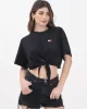 Tommy Jeans TJW REG WAIST TIE BADGE TEE EXT Kadın  Crop DW0DW20321BDS