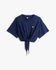 Tommy Jeans TJW REG WAIST TIE BADGE TEE EXT Kadın  Crop DW0DW20321C1G